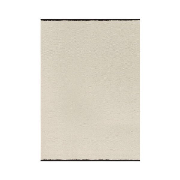 Bēšs ar rokām darināts vilnas paklājs 140x200 cm Mavi – noo.ma