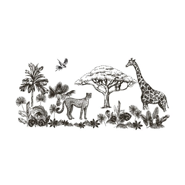 Dekoratīvās sienas uzlīmes Ambiance Savanna-image-1