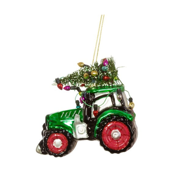 Stikla Ziemassvētku eglītes rotājums Tractor – Sass & Belle