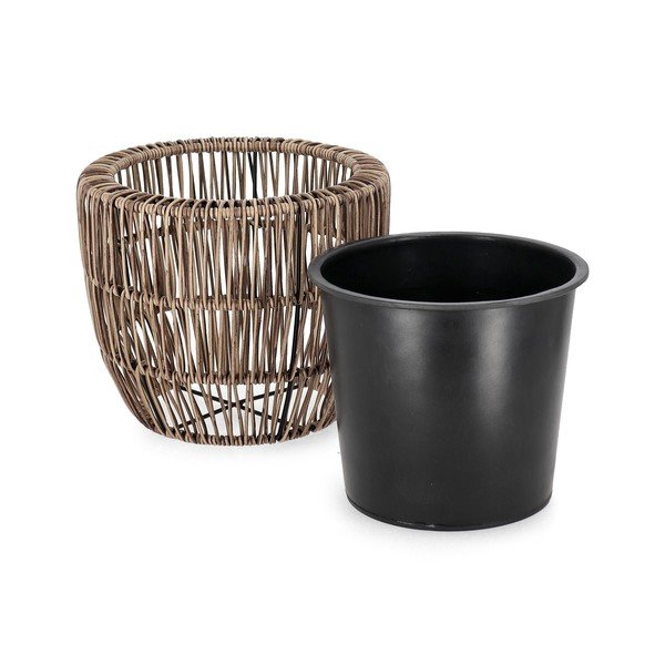 Plastmasas/mākslīgās rotangpalmas puķu podi (3 gab.) ø 44 cm Ayun – Bizzotto-image-2