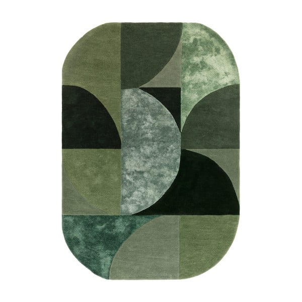 Tumši zaļš vilnas paklājs 200x300 cm Forest – Asiatic Carpets