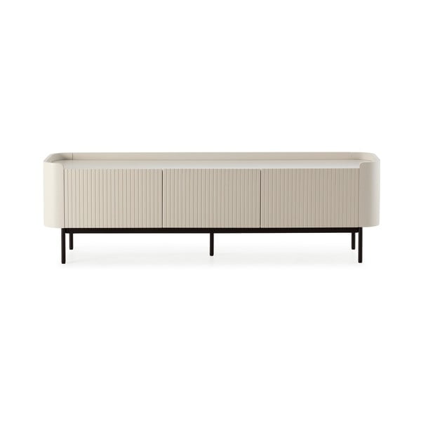 Krēmkrāsas TV galdiņš 180x55x40 cm Willa – MOME
