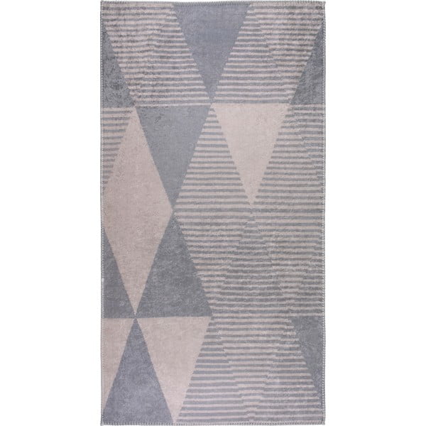 Pelēks/bēšs mazgājams paklājs 80x150 cm – Vitaus