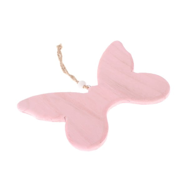 Rozā koka piekaramais dekors Dakls So Cute Butterfly
