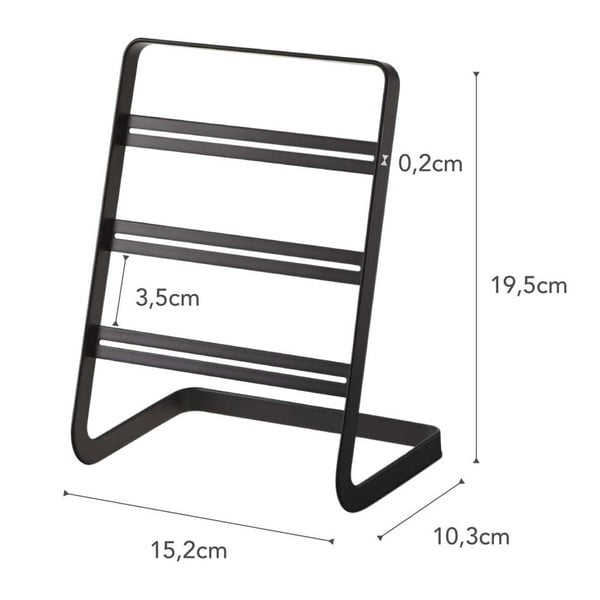 Melns auskaru statīvs YAMAZAKI Tower-image-2