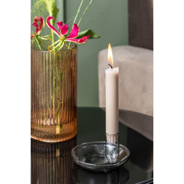 Pelēks stikla svečturis PT LIVING Tub-image-1