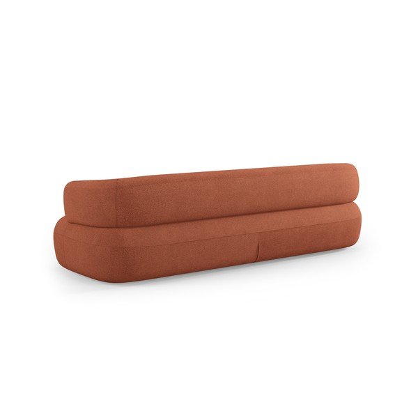 Terakotas oranžs dīvāns no buklē auduma 226 cm Jenny – Micadoni -image-3