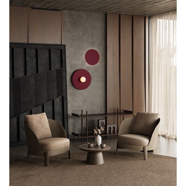 Tumši zila metāla sienas lampa ø 50 cm AKE – Thoro-image-3