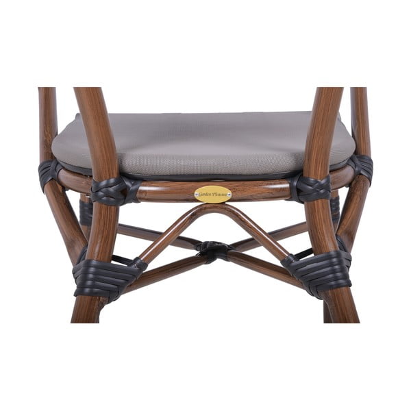 Bēšs metāla dārza krēsls Toskana – Garden Pleasure-image-3