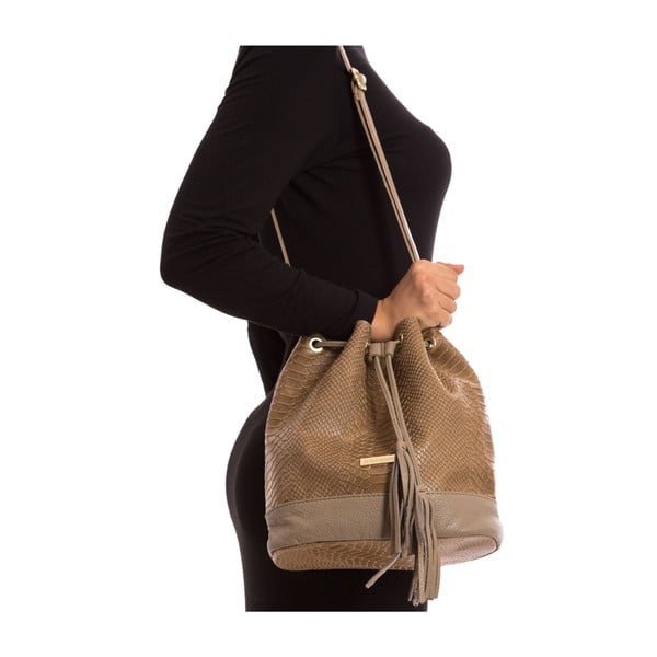 Pelēki brūna ādas somiņa Isabella Rhea Paolina-image-2