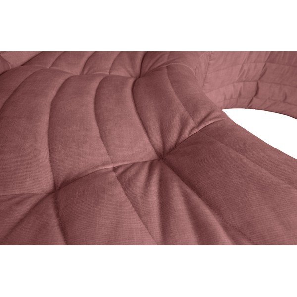Gaiši rozā samta stūra dīvāns (ar maināmu stūri) Bag – WOOOD-image-1
