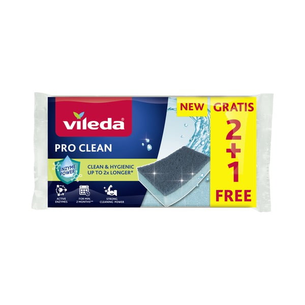 Trauku mazgāšanas sūkļi (9 gab.) Pro Clean – Vileda