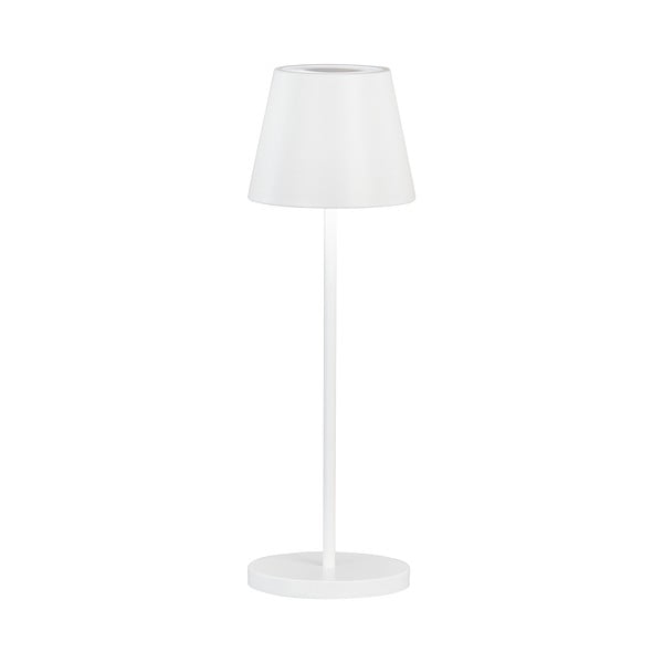 Balta LED galda lampa ar regulējamu spilgtumu ar metāla abažūru (augstums 34 cm) Cosenza 2.0 – Fischer & Honsel