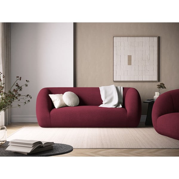 Bordo dīvāns no buklē auduma 210 cm Essen – Cosmopolitan Design-image-1