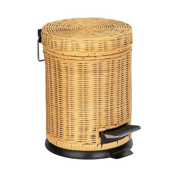 Atkritumu tvertne ar pedāli un pītu virsmu Wenko Manilla, 3 l-image-1