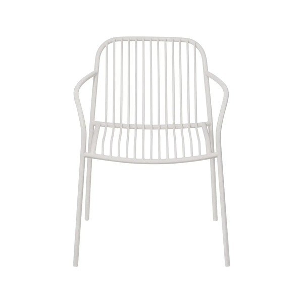 Gaiši pelēks metāla dārza krēsls Yua Wire – Blomus-image-2