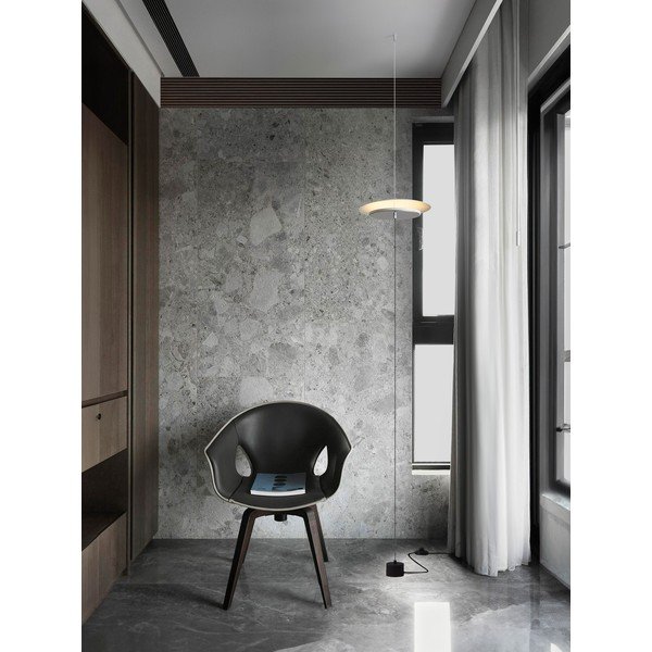 Matēti balta alumīnija LED stāvlampa ar regulējamu spilgtumu (augstums 370 cm) Olos – Nova Luce-image-1