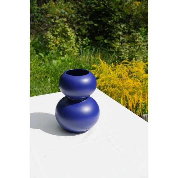 Tumši zila keramikas vāze (augstums 36 cm) Tuga – noo.ma-image-1