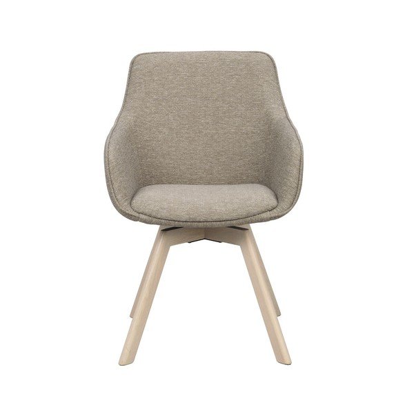 Bēši polsterēti ēdamistabas krēsli (2 gab.) Alison – Rowico-image-2