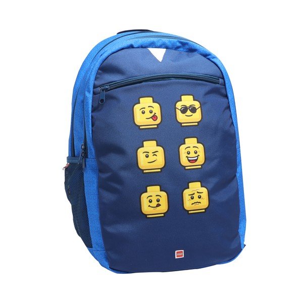 Zila LEGO® Faces pagarinātā skolas mugursoma