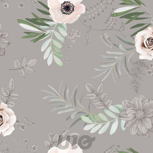 Mazgājams galdauts 140x240 cm Anemone – douceur d'intérieur-image-1