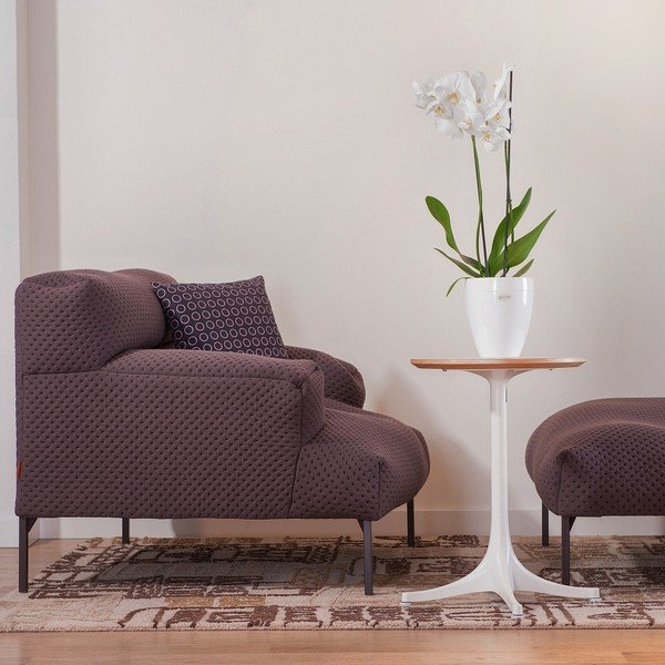 Balts pašapūdeņojošs pods Plastia Calimera A2, ø 17 cm-image-1