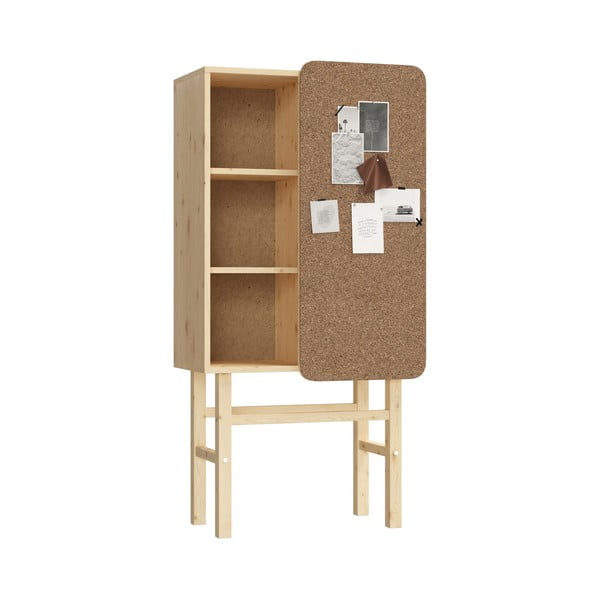 Priedes koka grāmatu skapis ar ziņojumu dēli Karup Design Slide-image-4