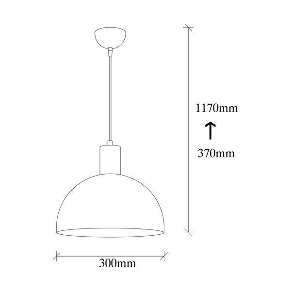 Melna/zelta krāsas piekaramā lampa ar metāla abažūru ø 30 cm Bakh – Opviq lights-image-4