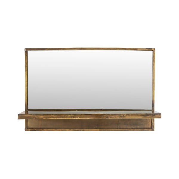 Sienas spogulis ar plauktu 61x38 cm Feyza – White Label
