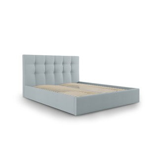 Gaiši zila divguļamā gulta Mazzini Beds Nerin, 180 x 200 cm
