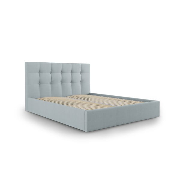 Gaiši zila divguļamā gulta Mazzini Beds Nerin, 160 x 200 cm