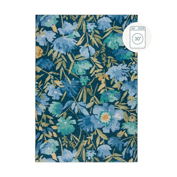 Zils mazgājams paklājs 230x160 cm Alyssa – Flair Rugs