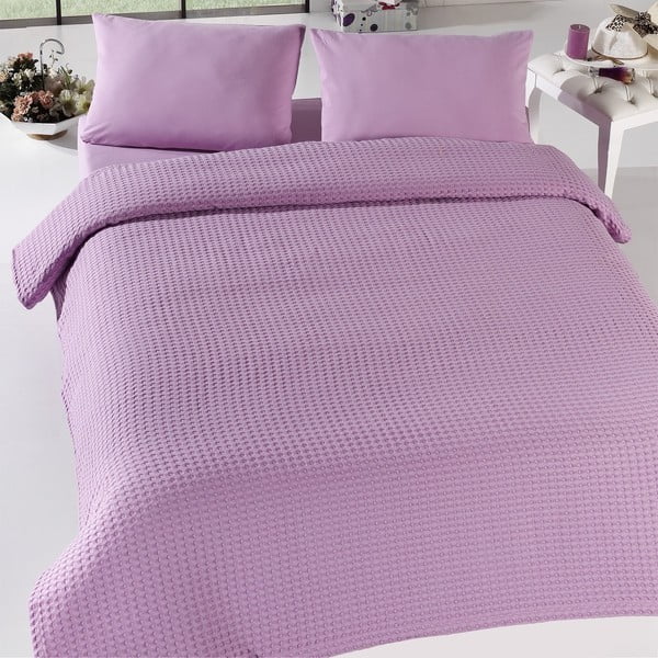 Vienvietīga gultas pārklājs Burumcuk Lilac, 160 x 240 cm