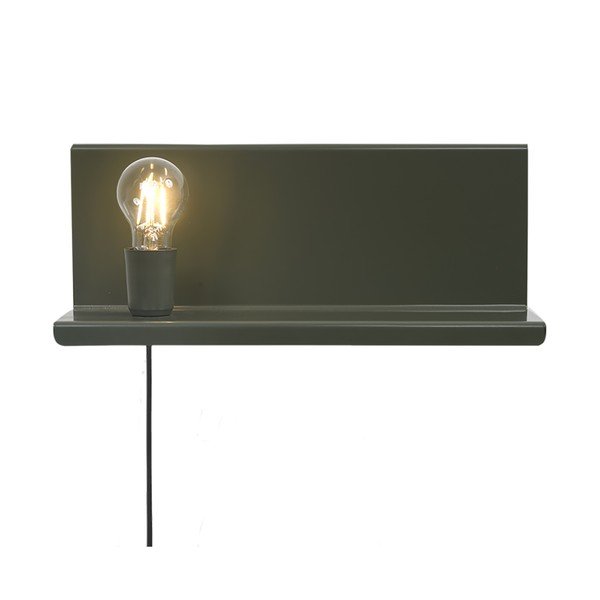 Zaļa sienas lampa ar plauktu Homemania Decor Shelfie2-image-2