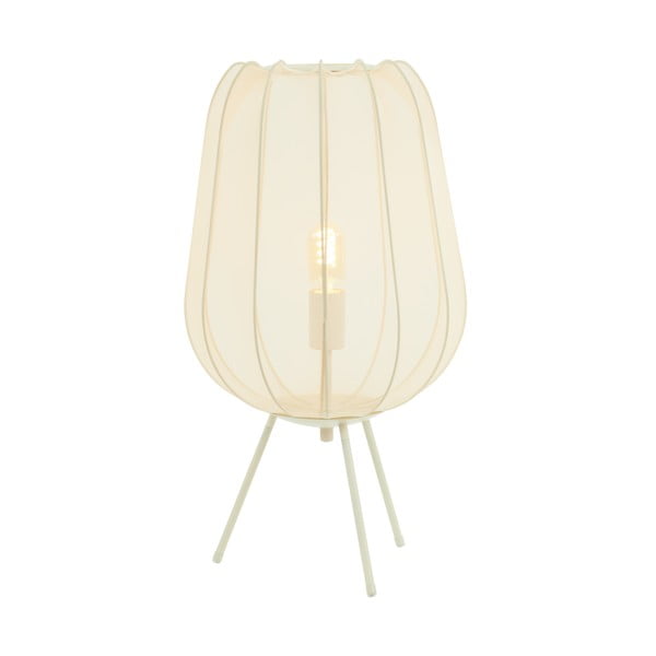 Krēmkrāsas galda lampa (augstums 60 cm) Plumeria – Light & Living