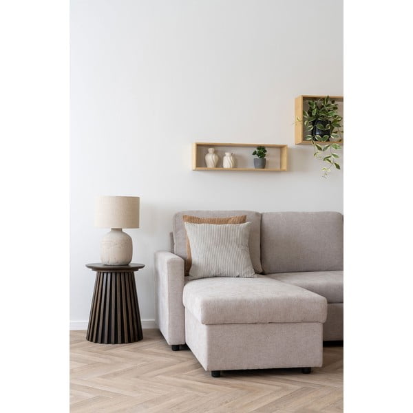 Dabīga toņa daudzlīmeņu bambusa sienas plaukts 70 cm Ember – House Nordic-image-4