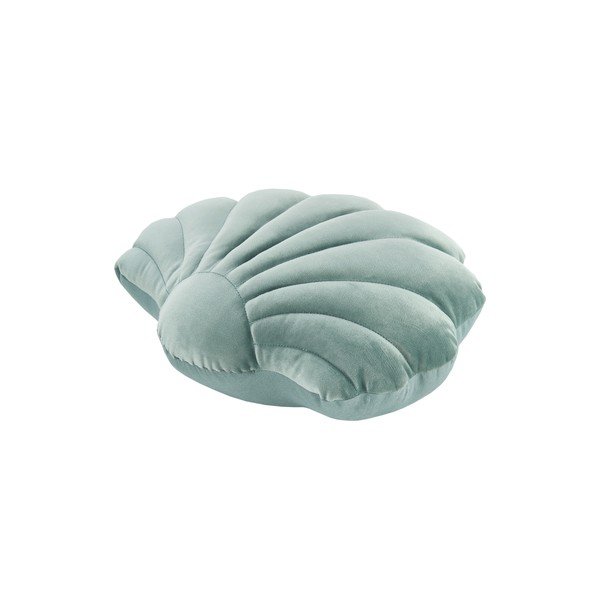 Zaļa samta dekoratīvā spilvendrāna Westwing Collection Shell, 27 x 32 cm-image-2