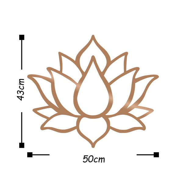 Sienas dekors zelta krāsā Wallity Lotus-image-2