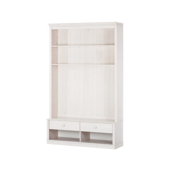 Balts priedes masīvkoka TV plauktu komplekts 140x223 cm Anita – Støraa-image-2