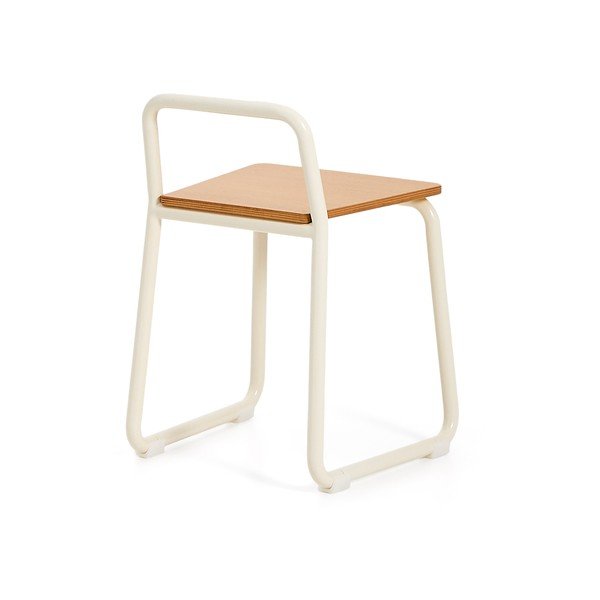 Bēšs metāla bērnu krēsls Tinn – Kave Home-image-4