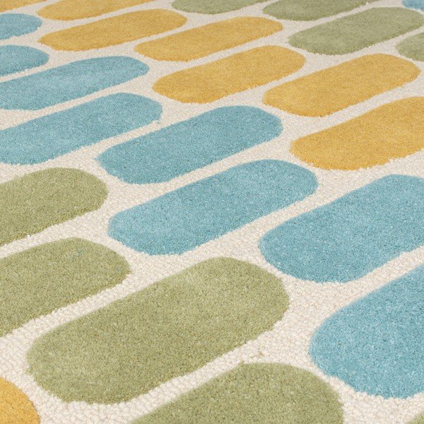 Dzelteni zaļš vilnas paklājs Flair Rugs Fossil, 160 x 230 cm-image-2