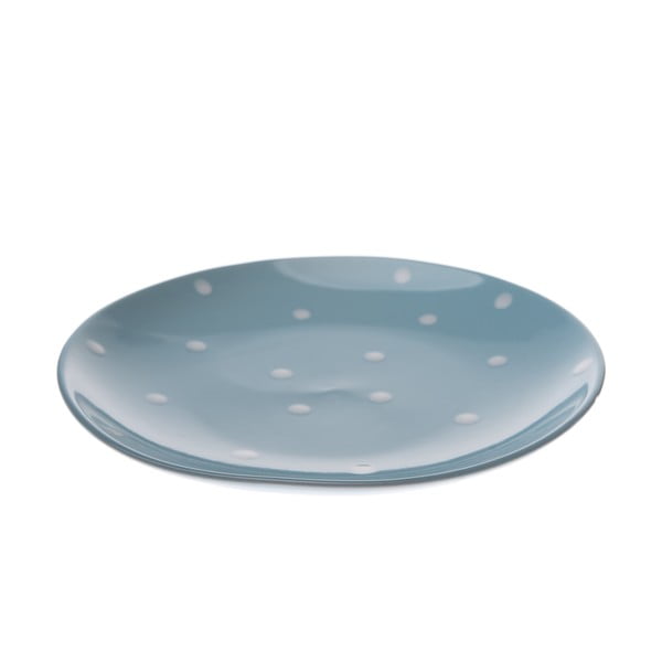 Zils keramikas šķīvis Dakls Dottie, ø 25 cm
