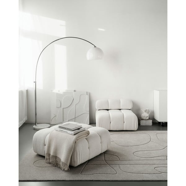 Gaiši pelēks vilnas paklājs 133x190 cm Morphic – Agnella-image-1