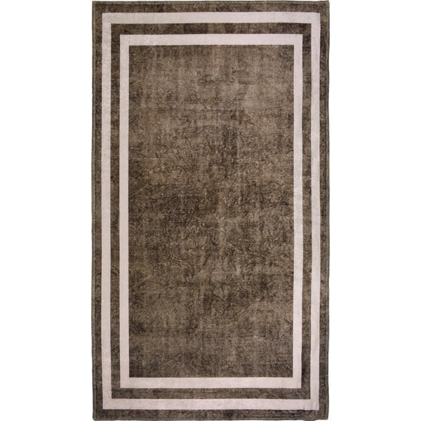 Brūns mazgājams paklājs 80x50 cm – Vitaus