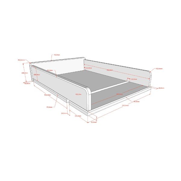 Balts dižskābarža masīvkoka pārtinamais galds Forrest – Vipack-image-2