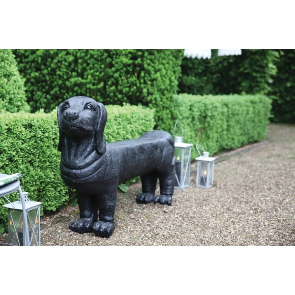 Melns dārza sols Dachshund – Esschert Design-image-1