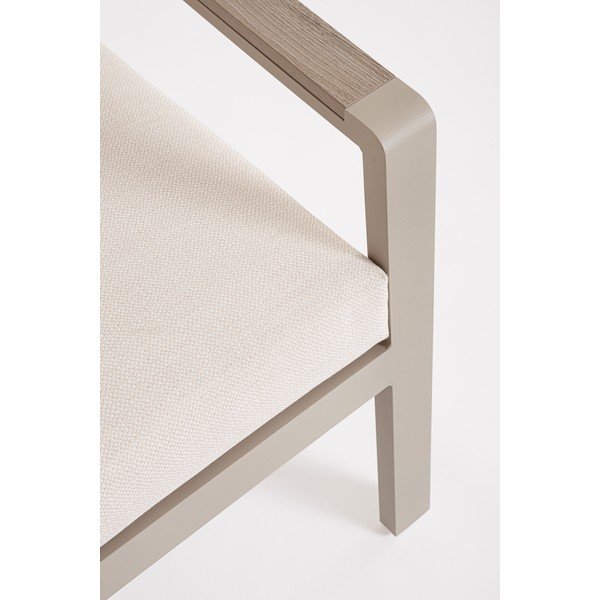 Bēšs alumīnija dārza atpūtas komplekts 5 personām Elna – Bizzotto-image-3