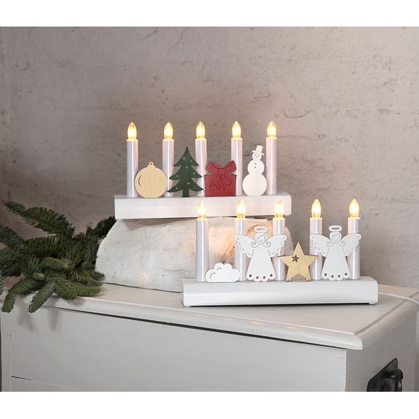 Balts Ziemassvētku gaismas dekors Julia – Star Trading-image-3