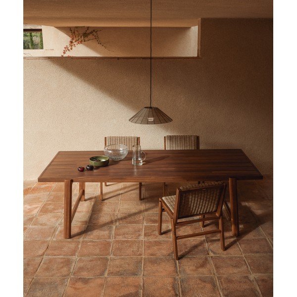 Dārza ēdamgalds ar akācijas koka galda virsmu 100x200 cm Itani – Kave Home-image-1