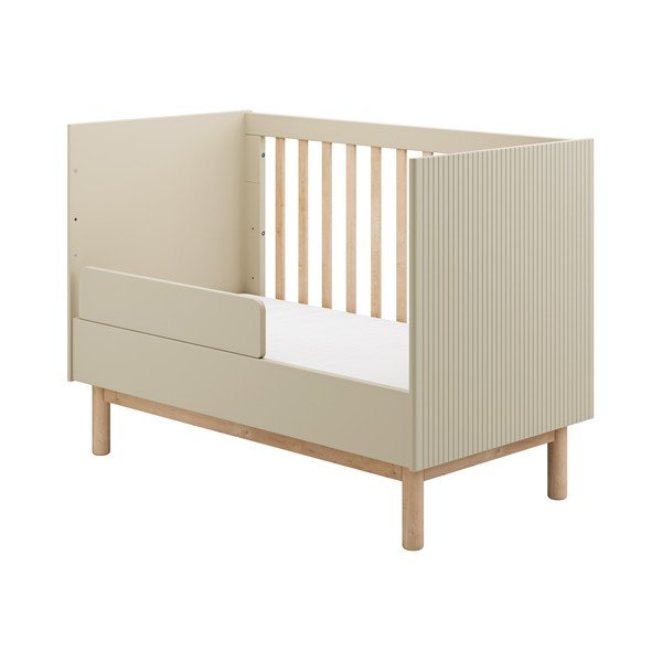 Krēmkrāsas bērnu gultiņa 60x120 cm Miloo – Pinio-image-4